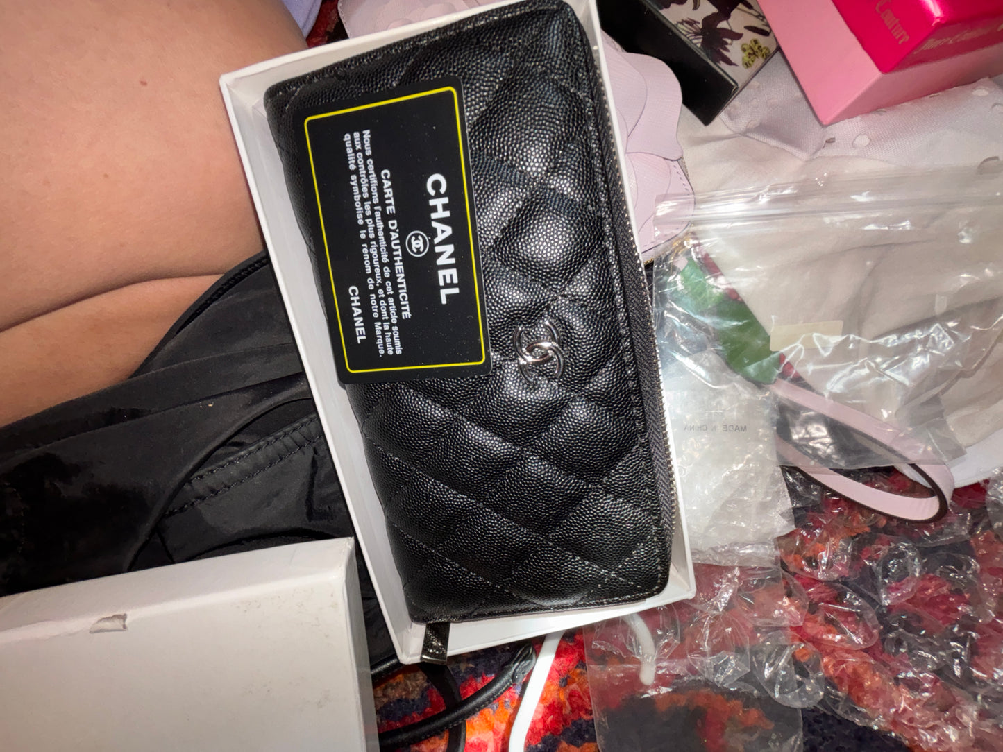 Chanel nwt wallet and box